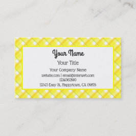 Geel wit patroon bewerkbaar Visitekaartje