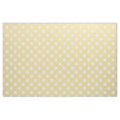 Geel wit polka dots patroon stof (Fat Quarter)