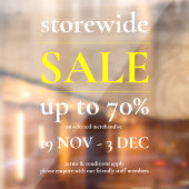 Geel wit verkoopvenster Onderteken Classy Professi Raamsticker (Vel 2)