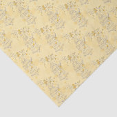 Geel wit vogelkooi, papier voor de harten (Detail)