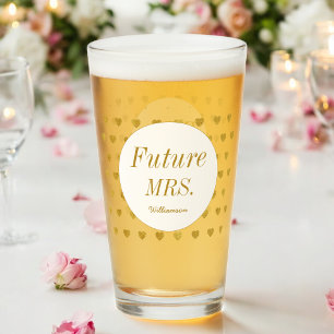 Geel Wit Vrijgezellenfeest Toekomst Mevrouw Glass Glas