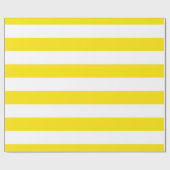 Geel, Wit XL Strepenpatroon Cadeaupapier (Vlak)