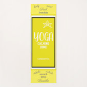 Geel wit yogamat (Voorkant)
