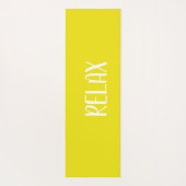 Geel wit yogamat (Achterkant)