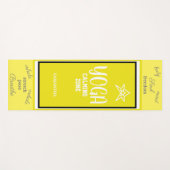 Geel wit yogamat (Voorkant (horizontaal))