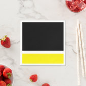 Geel wit zwart kleurblok servetten (Insitu)