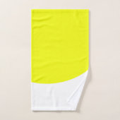 Geel Witte Abstracte Kunst Bad Handdoeken (Handdoek)