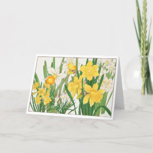 geel & witte bloemen, Jouw tekst Bedankkaart