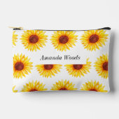 Geel Witte Bloemen Zonnebloem Etui (Voorkant)