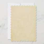 Geel + Witte Floral met grote adem Kaart (Achterkant)