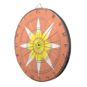 Geel-witte Magic Sun-product Dartbord (Voorkant Rechts)