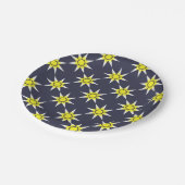 Geel-witte Magic Sun-product Papieren Bordje (Gekanteld)