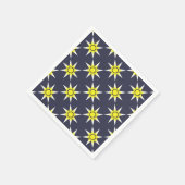 Geel-witte Magic Sun-product Servet (Hoek)