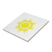 Geel-witte Magic Sun-product Tegeltje (Zijkant)