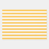 Geel Witte Patronen Gingham Stippen Gestreept Inpakpapier Vel (Voorkant 2)
