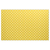 Geel Witte Polka Dots Textiel Stof (Fat Quarter)