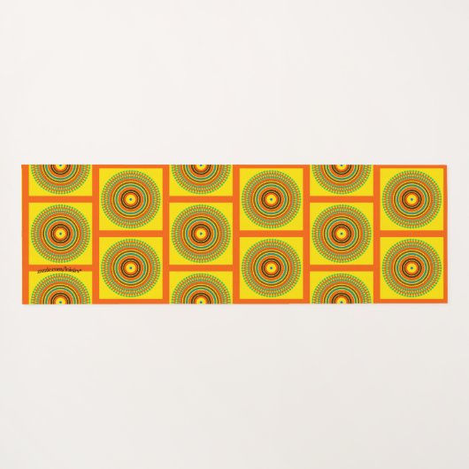 Geel Yogamat (Achterkant (horizontaal))