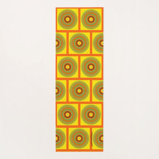 Geel Yogamat (Achterkant)