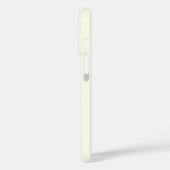 Geel Zacht Bord Wit Pastel Effen Kleur Case-Mate iPhone Case (Achterkant / Links)