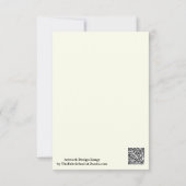 Geel Zacht Bord Wit Pastel Effen Kleur Kaart (Achterkant)