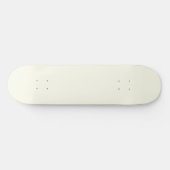 Geel Zacht Bord Wit Pastel Effen Kleur Persoonlijk Skateboard (Horizontaal)