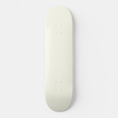 Geel Zacht Bord Wit Pastel Effen Kleur Persoonlijk Skateboard (Voorkant)