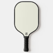 Geel Zacht Bord Wit Pastel Effen Kleur Pickleball Paddle (Achterkant)