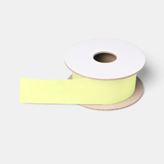 Geel Zacht Bord Wit Pastel Effen Kleur Satijnen Lint