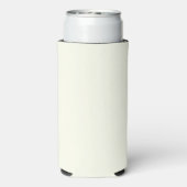 Geel Zacht Bord Wit Pastel Effen Kleur Seltzer Blikjeskoeler (Seltzer Achterkant)