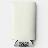 Geel Zacht Bord Wit Pastel Effen Kleur Seltzer Blikjeskoeler (Voorkant)