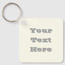 Geel Zacht Bord Wit Pastel Effen Kleur Sleutelhanger