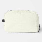 Geel Zacht Bord Wit Pastel Effen Kleur Toilettasje (Voorkant)
