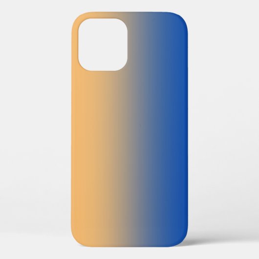 Geel, zacht, toned Gold Oranje blauw Case-Mate iPhone Case (Achterkant)