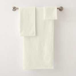 Geel zachte bleke witte pastelkleur effen kleur bad handdoek