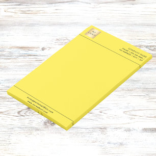 Geel zakelijk logo briefhoofd post-it® notes