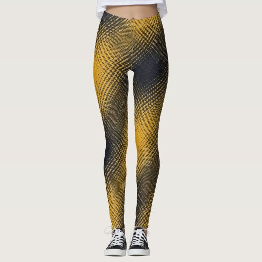 geel zand leggings (Voorkant)