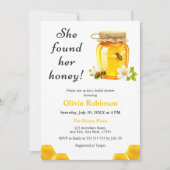 Geel Ze vond haar honing Vrijgezellenfeest Kaart (Voorkant)