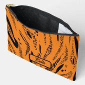 Geel Zebra Patroon Etui (Open)