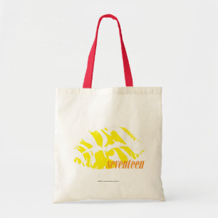 Geel zebra tote bag
