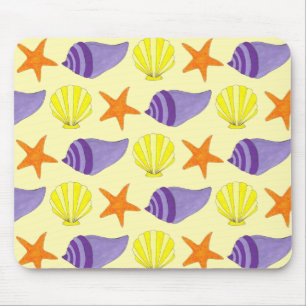 Geel Zee Shell Conch Starfish Beach Muismat