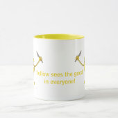 Geel ziet het goede in iedereen! mok (Midden)