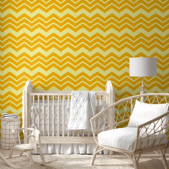Geel Zigzag Chevron Patroon Ontwerp Behang (Creator heeft geüpload)