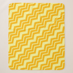 Geel Zigzag Chevron Patroon Ontwerp Sherpa Deken