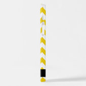 Geel zigzag, Geel Chevron, Jouw naam iPhone Hoesje (Linkerkant)