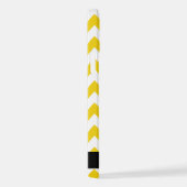 Geel zigzag, Geel Chevron, Jouw naam iPhone Hoesje (Rechterkant)