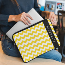 Geel zigzag, Geel Chevron, Jouw naam