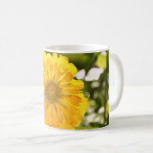 Geel zink, gele mais, gele bloem koffiemok (Voorkant rechts)