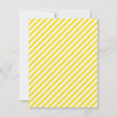 Geel Zoete Hart Monogram Schrijfpapier Notitiekaartje (Achterkant)