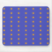 Geel zon patroon muismat (Voorkant)
