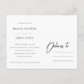 GEEL ZONKERE WATERVERF FLORAAL VRIJGEZELLENFEEST UITNODIGING BRIEFKAART (Achterkant)